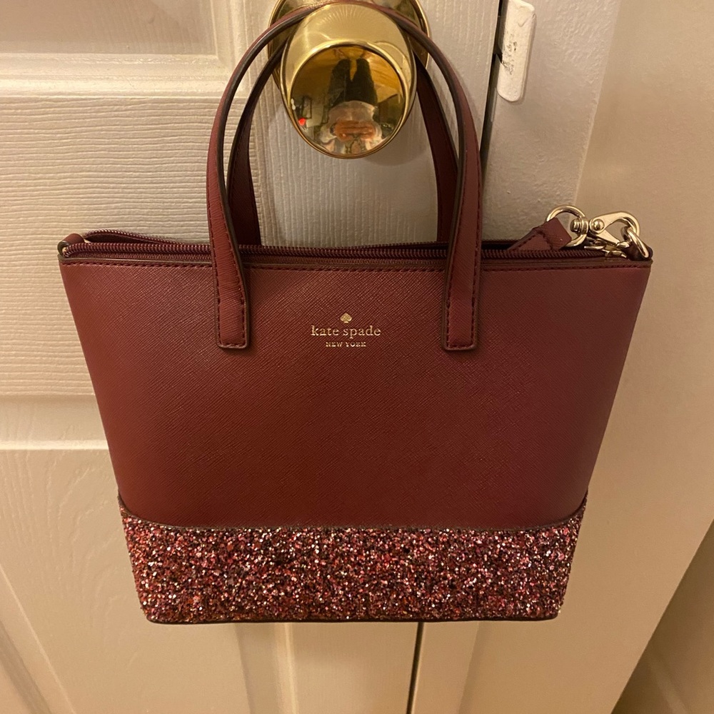 kate spade greta court ina glitter satchel